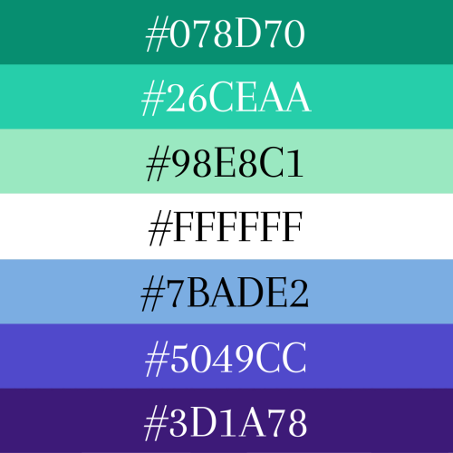 gay flag color codes