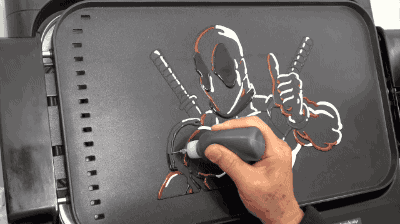 gifsboom:  Video: Deadpool Pancake Art 