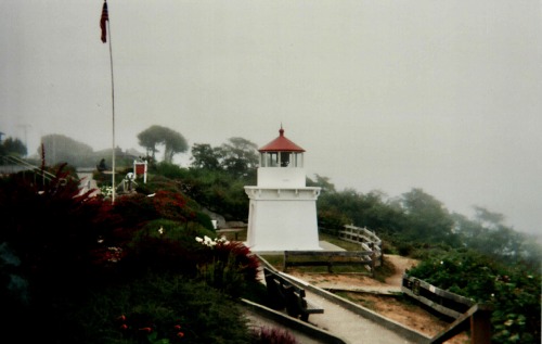 Trinidad Head Lighthouse on a Foggy August Morning, Humboldt County, California, 2005.Scanned from a