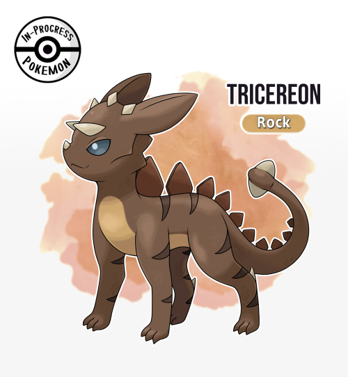 inprogresspokemon:This prehistoric Rock-type Eeveelution was commissioned and designed by @affe