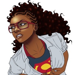 msangelblackgoddess:  illumistrations:  I color so slowly… #drawing #comics BLOODY BRILIANT a verrry different take on kara (giggle)  God, I love this.