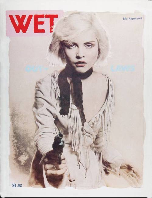 Deborah Harry on WET cover July/August 1979. Photograph by Larry Williams. Design and art direction 