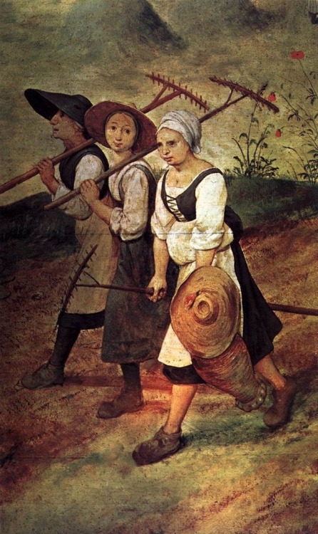 templeofapelles:Pieter Bruegel the Elder  Haymaking, detail (1565)