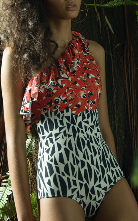 couture-lingerie-swimwear: Isolde - Ruffled Santo Domingo One Piece