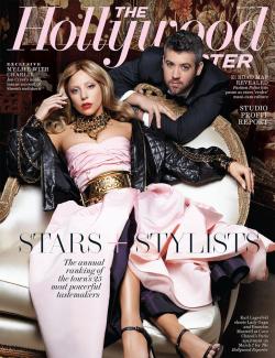 gagasgallery: Lady Gaga and stylist Brandon Maxwell cover ‘The Hollywood Reporter’.