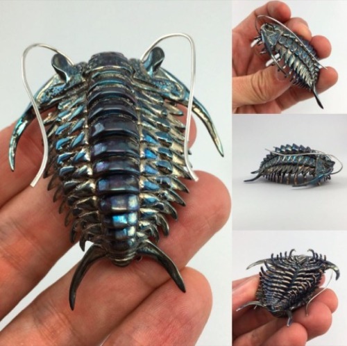 tiffanarchy:earthstory:3-D printed. Metal. Trilobite.For once I’m almost speechless. This apparently