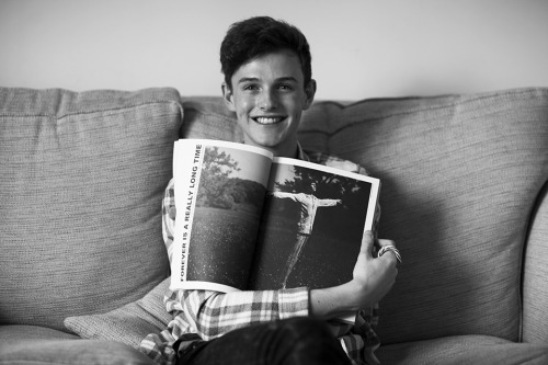 The absolutely wonderful Fionn at Nevs Models with our latest issue, “Lessons”. &nb