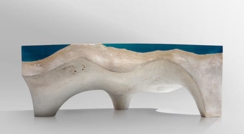 mymodernmet:New Stone and Acrylic Glass Furniture Brings the Beauty of Nature Indoors