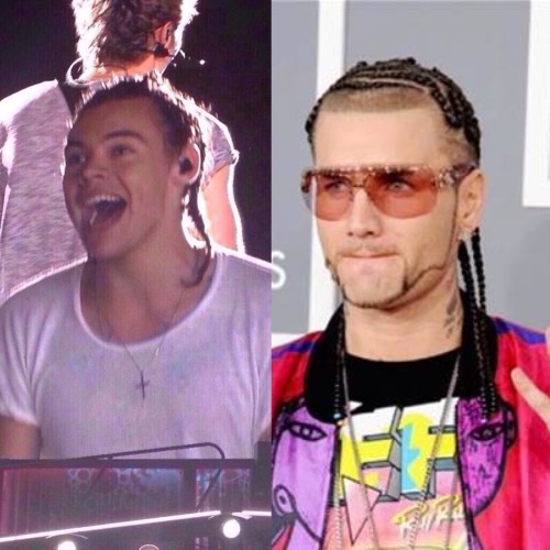 Close enough… #harrystyles #riffraff #twinning #EMABiggestFans1D