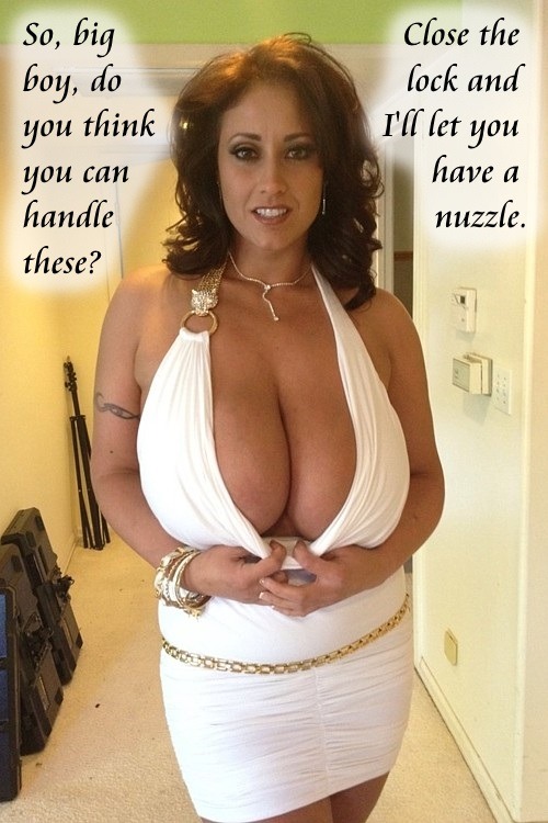 submissive-william:  So, big boy, do you thinnk you can handle these?Close the lock and I’ll let you have a nuzzle.