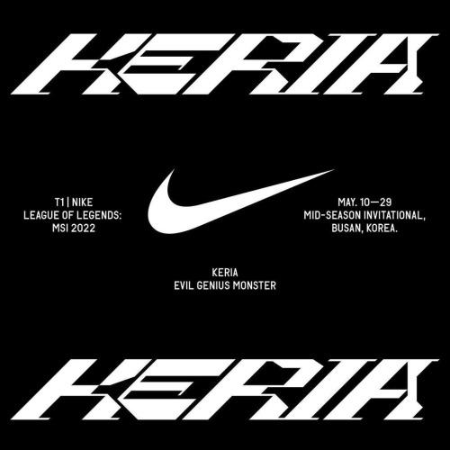 Jaehoon Choi / Nike / T1 – Keria / Typography / 2022