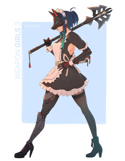 koyoriin:  Flanged mace, next character for my WEAPON GIRLS 3 zine!http://twitter.com/koyoriin http://patreon.com/koyorinhttp://instagram.com/koyori_nhttp://www.pixiv.net/member.php?id=12576068