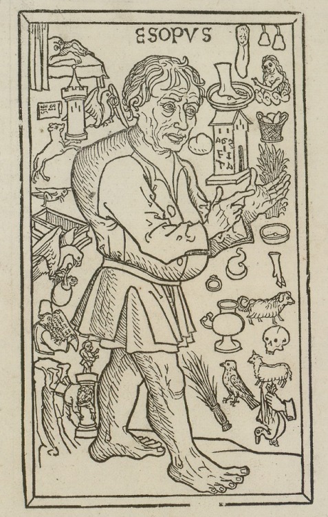 Portrait of Aesop in a German edition of Fables, 1479