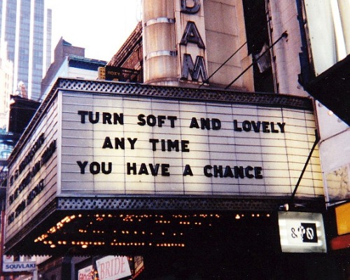 susurrations: [Image description: Jenny Holzer, Marquees, 1993. Shot on film by Don Shewey.  P