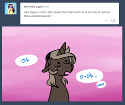 ask-lovely-pages:askparch:“heeehehe heh