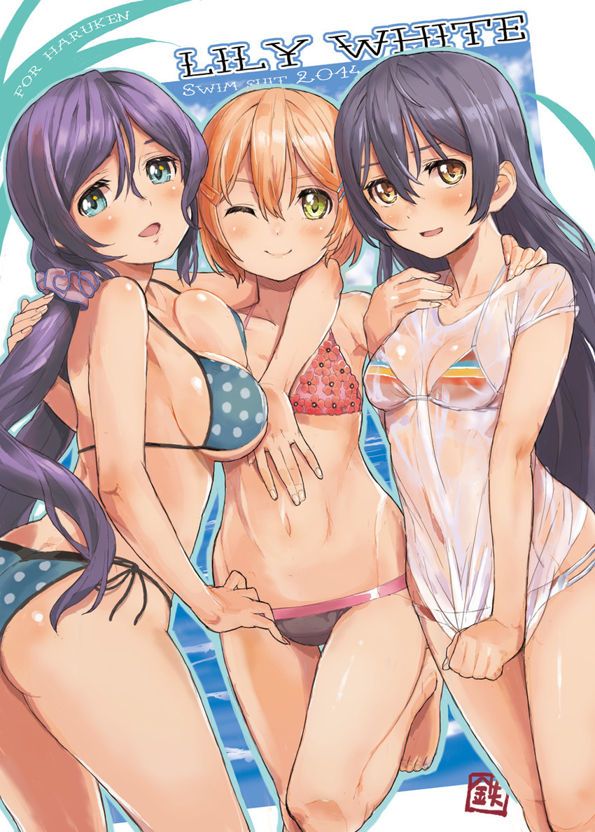 afsen90:  hoshizora rin, sonoda umi, and toujou nozomi (love live! school idol project)