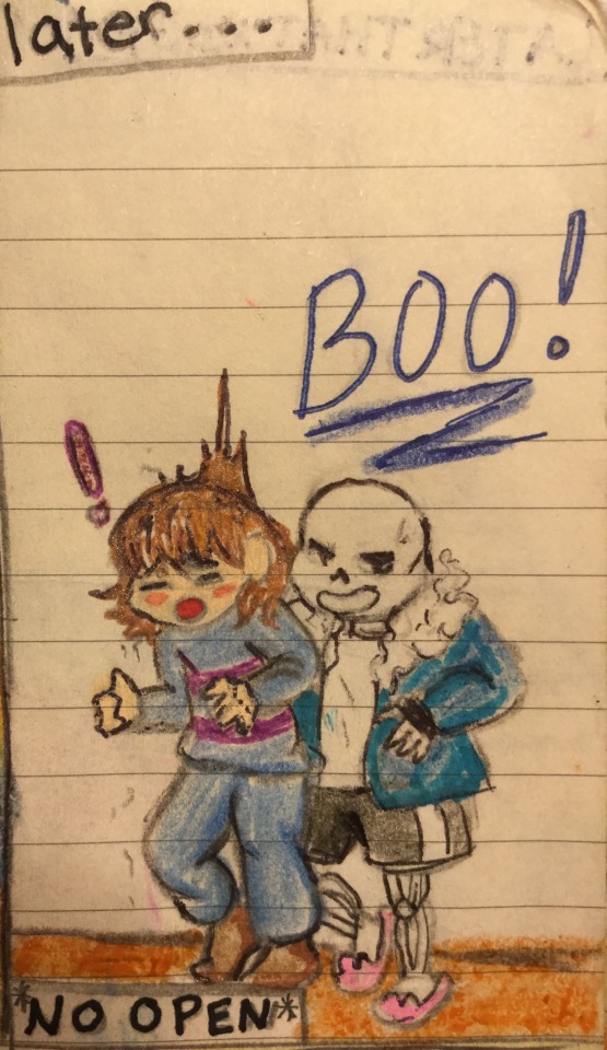 Lol I Tried Making A Fluff Undertale Comic. I Hope You Guys Like It! Sorry Its Just Lazy Notebook Art