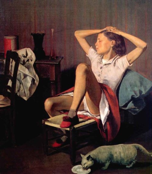 Sex   Thérèse dreaming, Balthus, 1938.   pictures