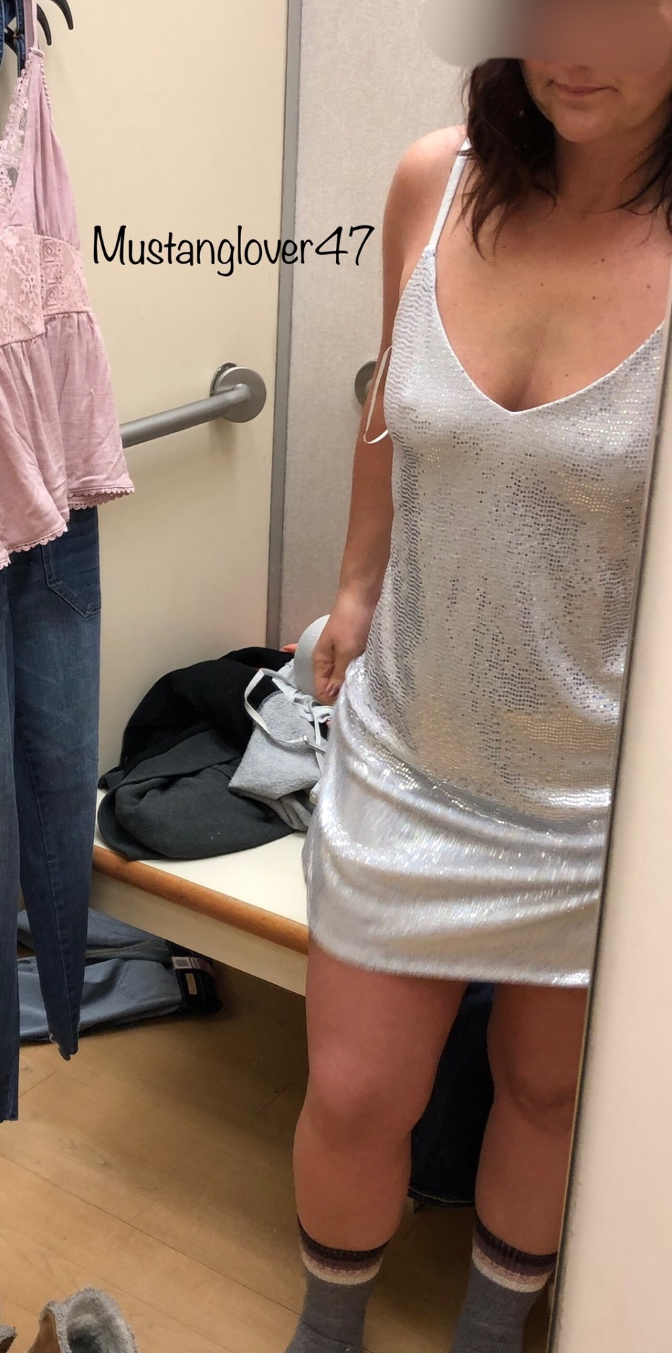 kingjener:The wife is looking for some things to wear on vacation. I like this one. What do you guys think?Welcome @mustanglover47 ! I agree, this is a fabulously sexy choice!#dressingroomteasemonday #submission #theme 