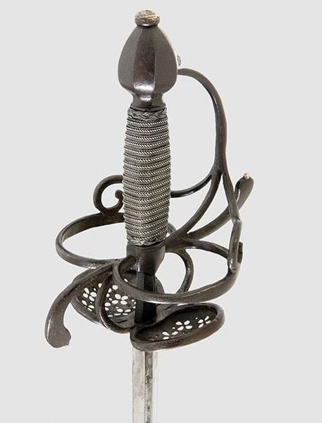 art-of-swords:  Youth’s Rapier and Dagger Set Dated: circa 1600 Culture: Saxon Measurements: [ sword ] overall length 74 cm; [ dagger ] overall length 26 cm The rapier features a double-edged thrusting blade of flattened hexagonal section and fullers