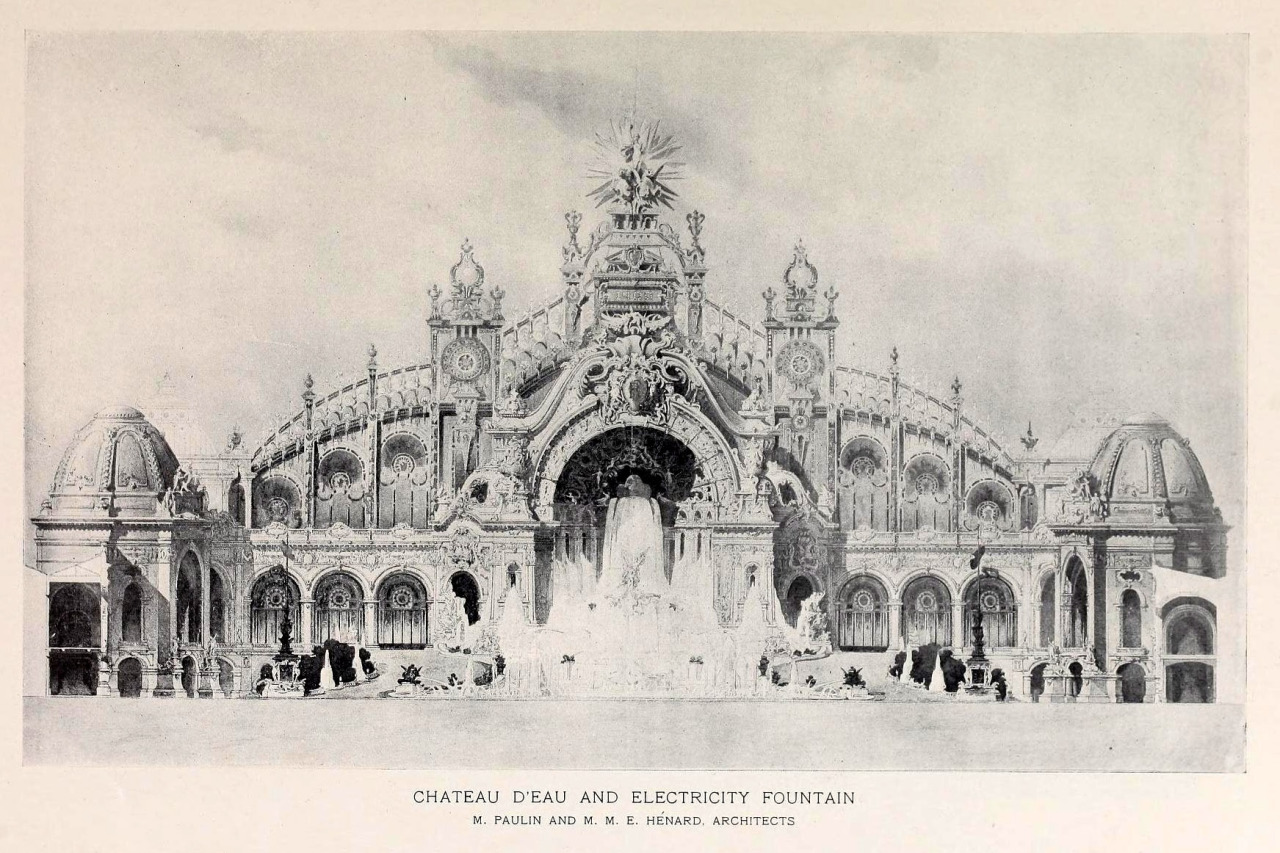 Design for the Château d'Eau at the 1900 Exposition Universelle, Paris