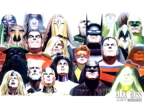 demonsee:  The Kingdom Come Justice League by Alex Ross 