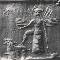 kardiologn:  Inanna as depicted by an ancient Mesopotamian scroll seal