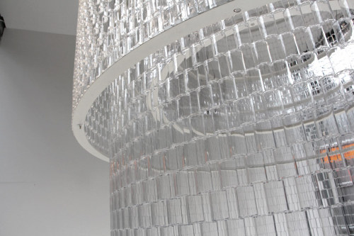 seriousgiggles:A Lego chandelier by tobias tøstesen using 8,000 hand stacked bricks