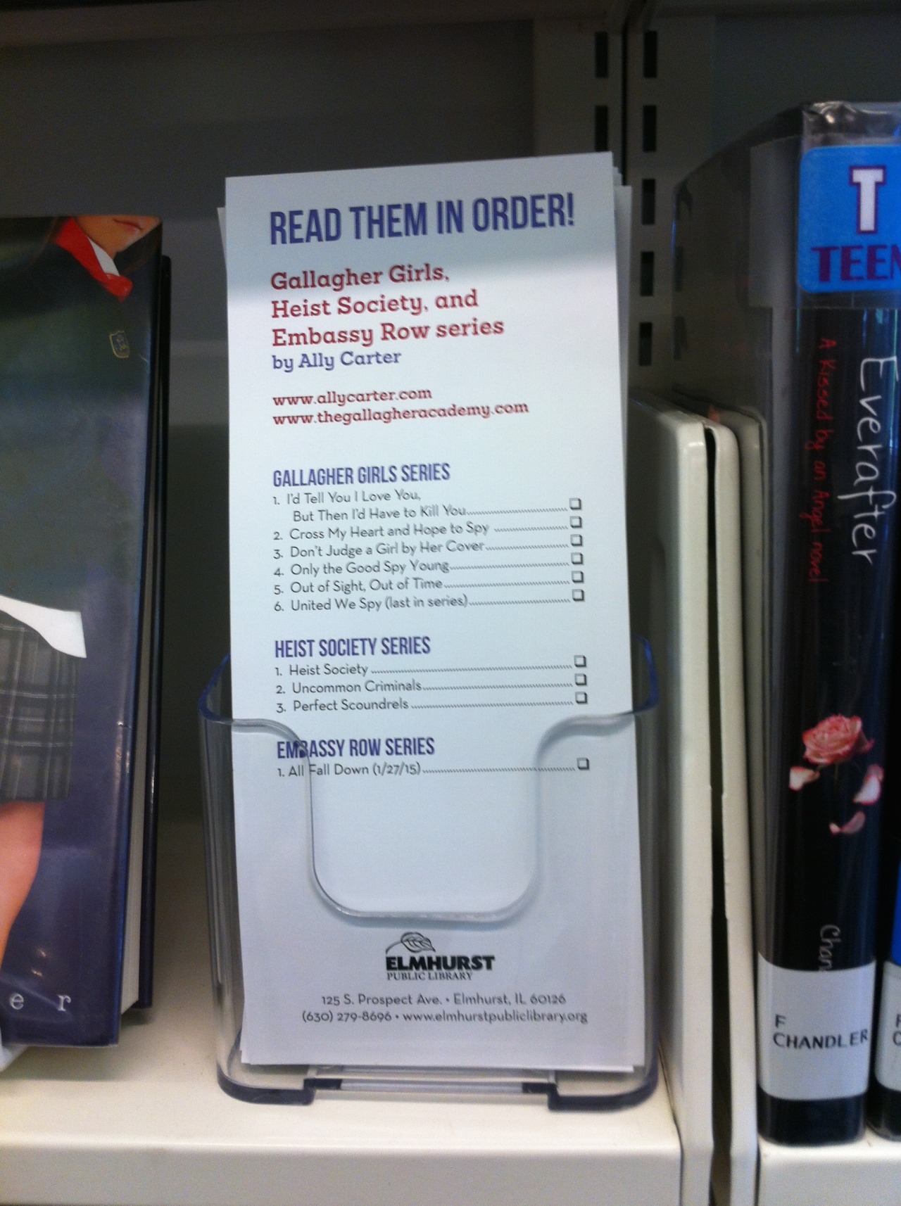 heyteenbookshey:  Elmhurst Public Library fights back against unclear book design