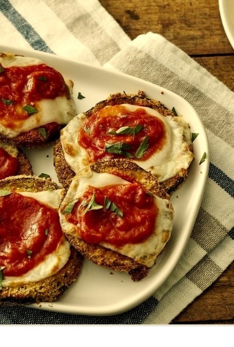 Air Fryer Eggplant Parmesan - CheeseEasy To Prepare For A Tasty Vegetarian Appetizer, These Air Fryer