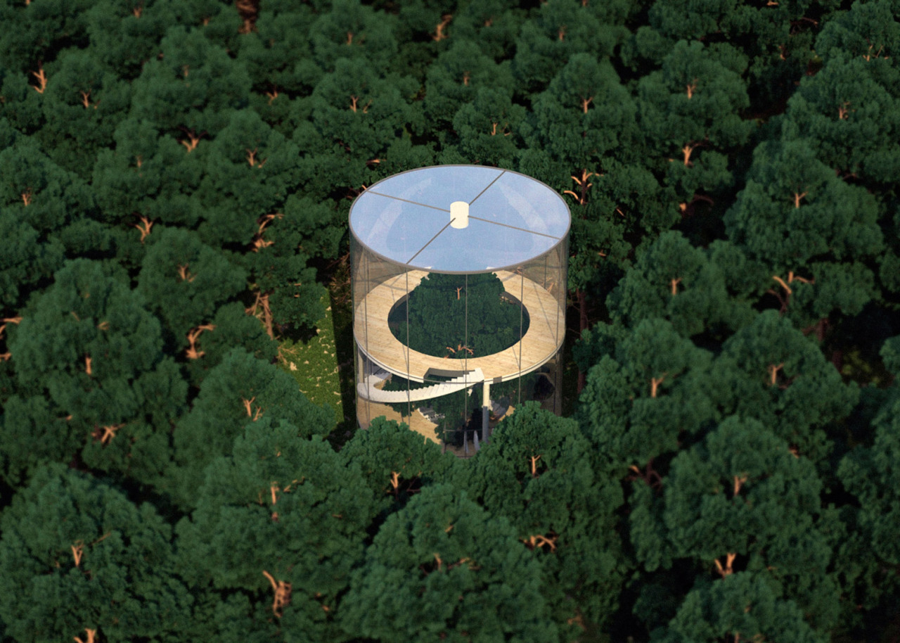 mybleubones:  culturenlifestyle:  Stunning Innovative Cylindrical Glass House Built