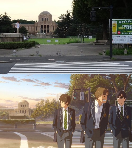 art-woonz:  Real life locations from Kimi no Na wa.(Your name) -seichi junrei (Tokyo side)  By: @crean(Medium.com) Instagram: @artwoonz