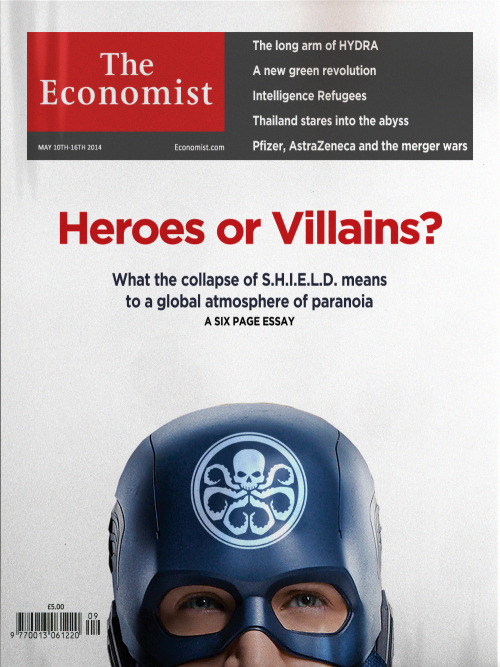 mediavengers:The Economist - May 10th - 16th, 2014After SHIELD turns out to be mostly HYDRA, public 
