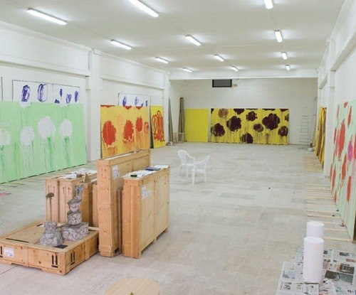 razxca:  A view of the Cy Twombly’s studio in Gaeta