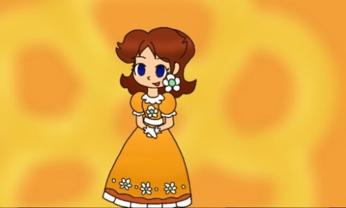 Designed a new dress for Princess Daisy (as well as Peach, but more on that later). Now you can wear