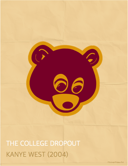 Kanye West College Dropout Minimal Art | Backpack