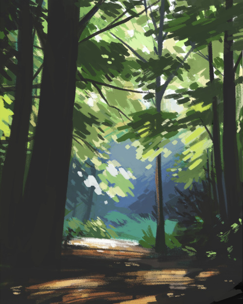 kerriaitken:Some foresty speedpaints. 