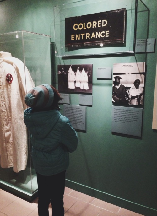 18-15n-77-30w:  lostinurbanism:  Over the weekend, I took my daughter to an exhibit on segregation. I observed her. I observed her emotions and she had so many questions and I’m still searching for answers…. I wanted her to touch and see the way of