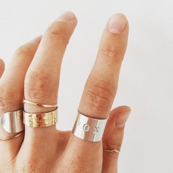 poppyclub:  taylranne:  Oh, you fox! Dipping into a little metal work. Making rings for the shop, customs welcome too!  ♢ 