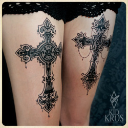 Fuckyeahtattoos:  Kid Kros Does The Best Lace Tattoos Ever!!! Http://Instagram.com/Kidkros