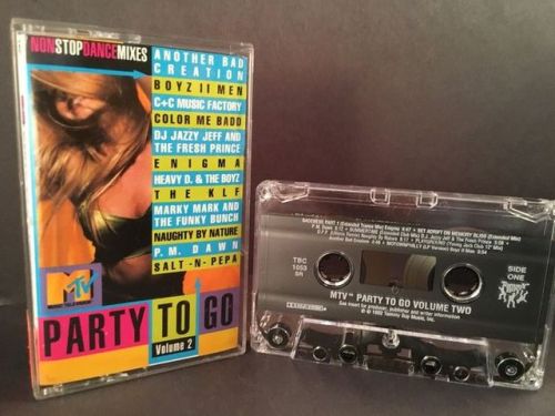 Music today is the second MTV Party To Go compilation from 1992, on cassette. Found it at a library 