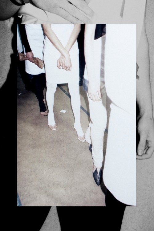 pradaphne:  Backstage at Helmut Lang Spring/Summer 2008, photographed by Juergen Teller. 