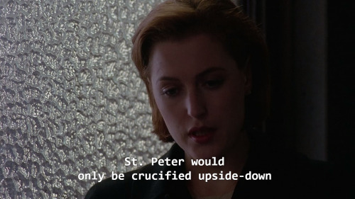 lesbianshepard: shout out to the x files for being the only show ive seen actually address the meani