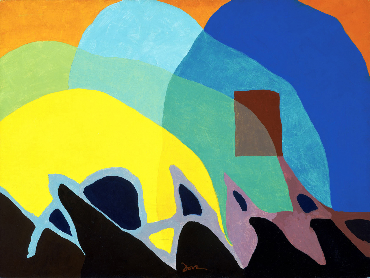 alfiusdebux:  Arthur Garfield Dove. Dancing Willows, 1944        [source]