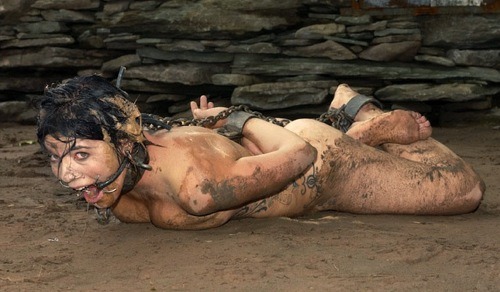 beckypigfarm1:  slavefarmer:  Filthy pig-whore slut. This thing is fit only for beating. 