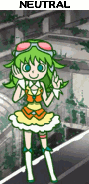 ichigotofu:Character Guide: Gumi (originally from Vocaloid) from Pop’n Music Sunny Park