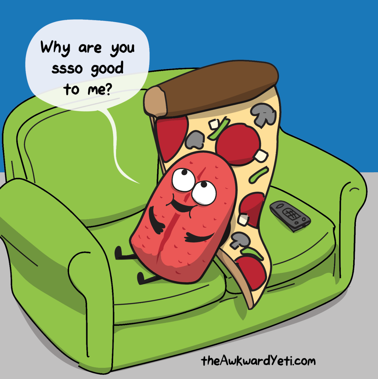 larstheyeti:  Tongue&lt;3Pizzatheawkwardyeti.com