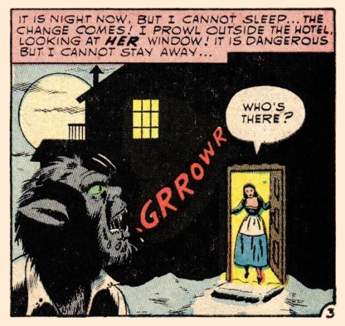 mykillyvalentine: &ldquo;The Werewolf of the Alps&rdquo; Horror from the Tomb #1 (Sept. 1954