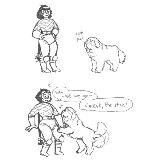 buttart: i can’t stop thinking about Ana’s pets (vincent belongs to her family) (also obviously the hot nelf belongs to thepirateking) 