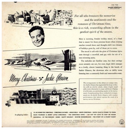 classicwaxxx:  Jackie Gleason “Merry Christmas” LP - Capitol Records, US (1956).